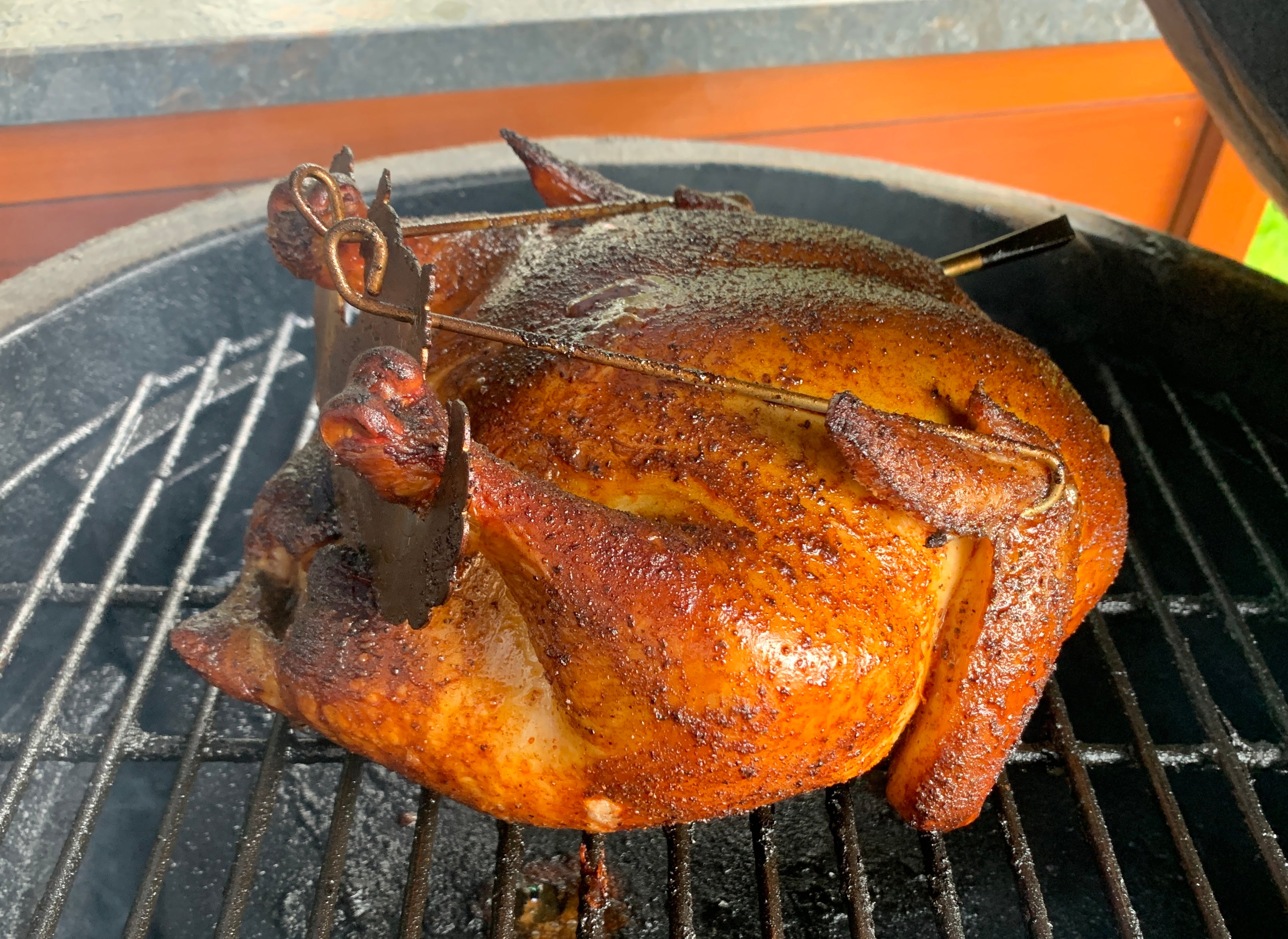 Simple Smoked Chicken on the Big Green Egg